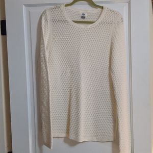 White lightweight Old Navy sweater